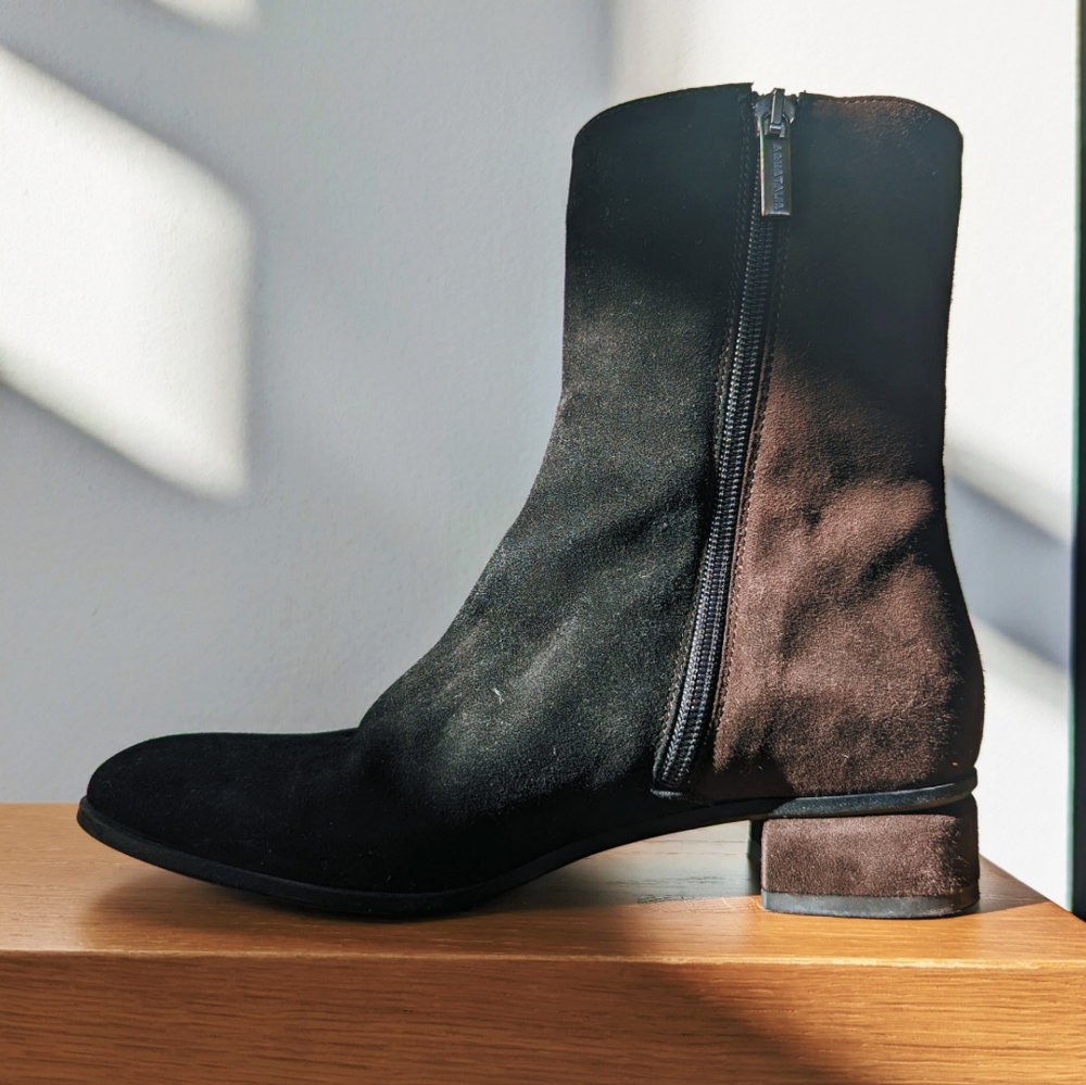 Aquatalia Two Tone Suede Boots